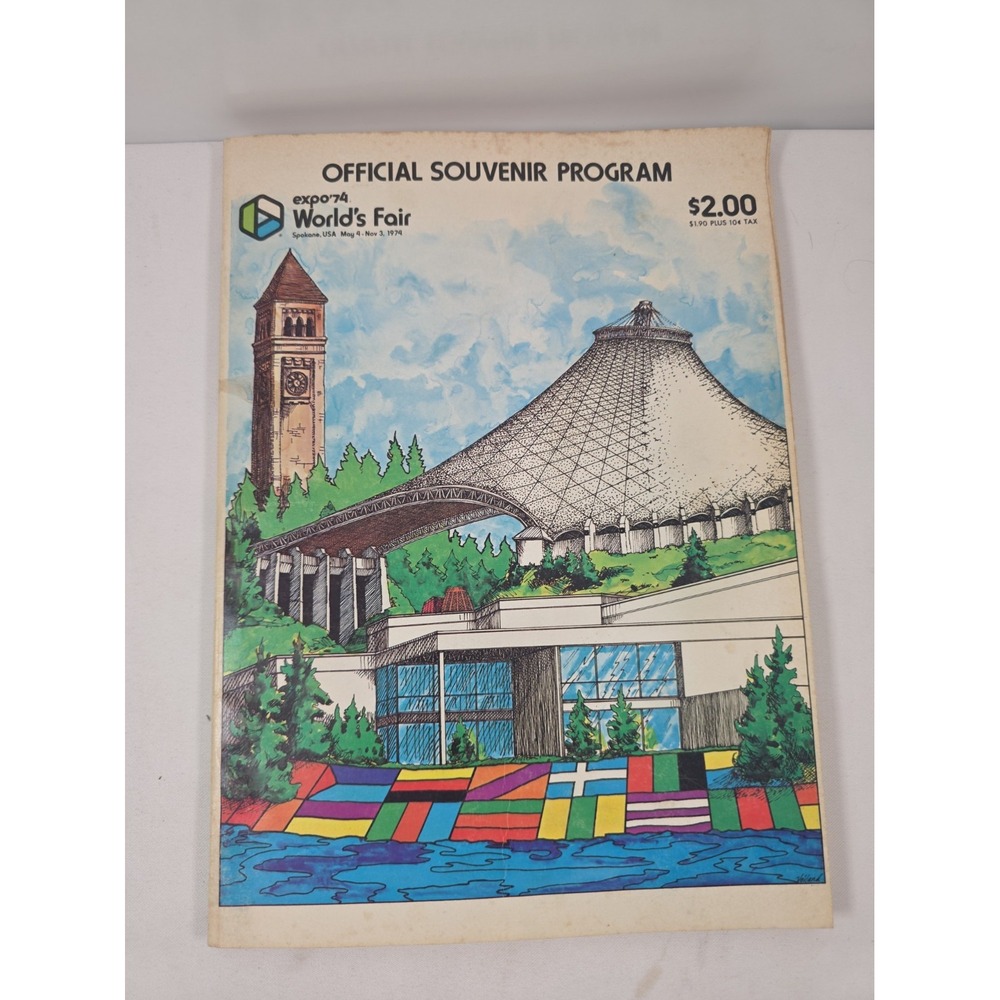 Expo 74 Spokane World's Fair Official Souvenir Program 1974 Vintage Washington